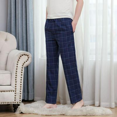 Men's Thin Sleep Pants Cotton Loose Comfortable Breathable Air-conditioned Home Trousers