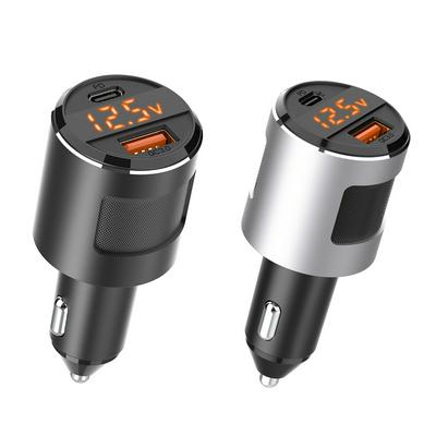 SC01 USB Car Charger 18W QC3.0 65W PD Type C Fast Phone Charger Adapter Quick charge Dual Ports  Intelligent pressure lifting