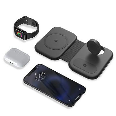3 in 1 Qi Fast Charging Station Magnetic 15W Wireless Charger Dock for iPhone 12 Pro Max Mini Apple Watch 6 SE 5 4 3 Airpods Pro