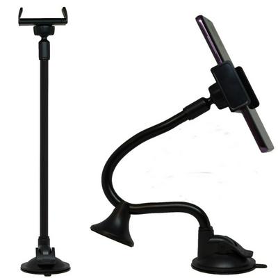 Car Dashboard Windshield Long Arm Phones Holder Vehicle GPS Navigation Mount Holder Bracket with Double Strong Suction
