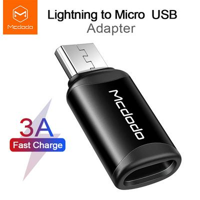 Mcdodo OT-7710 OTG Adapter Lightning to Micro USB For Android Mobile Phone Tablet Charge Data Transfer 3A Fast Charging Micro Connector
