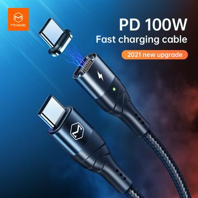MCDODO 100W Magnetic Charge Cable Fast Charging USB Type C To Type C PD 5A Cable For Huawei Xiaomi Quick Charge Magnetic Cord