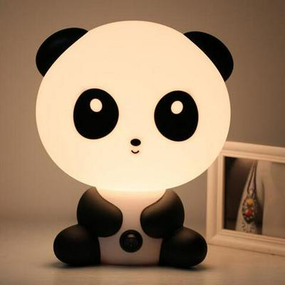 Cute Panda Table Lamp Birthday Gift Bedroom Bedside Eye Protection Night Light