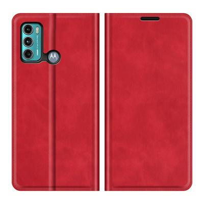 For Motorola Moto G40 Fusion/G60 Skin Feel Magnetic Attraction Flip Leather Wallet Phone Case with Card Slot