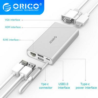 ORICO Type-c multi-port multi-function docking station, 4K HD output, gigabit network port, multi-system compatibility,ADS2