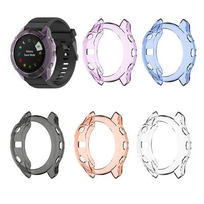 Protection Case For Garmin Fenix 6X/6X Pro Smart Watch Protector Frame Soft Crystal Clear TPU Case Cover For 6X Pro/6X