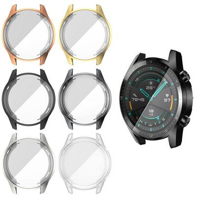 Suitable for Huawei watch GT2 46mm watch shell electroplating tpu protective shell full protective cover