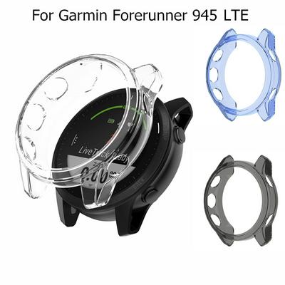Soft Silicone Protection Case For Garmin Forerunner 945 LTE Smart Watch Protector Frame Cover TPU Bumper For Forerunner 945 LTE