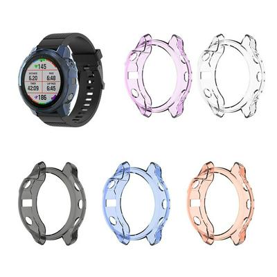 Protection Case For Garmin Fenix 6S/6S Pro Smart Watch Protector Frame Soft Crystal Clear TPU Case Cover For 6S Pro/6S