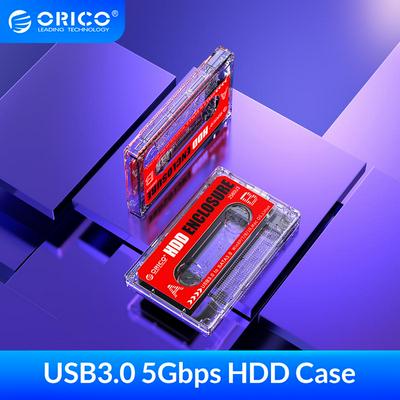 ORICO USB3.0 HDD Case  2.5" Hard Drive Box for HDD 4TB 5Gbps External HDD Enclosure UASP DIY Stickers Cassette Tape Design