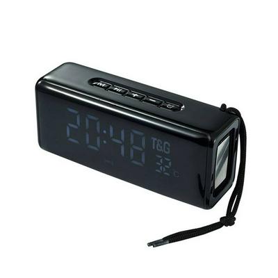 TG174 Creative Alarm Clock Bluetooth Speakers Outdoor Portable Wireless Card Speaker Radio Clock