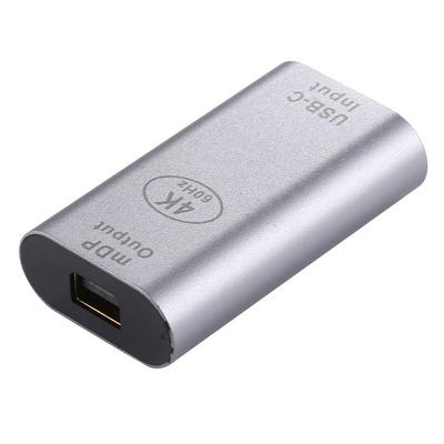 Type-C / USB-C Female to Mini DP Female 4K HD Aluminium Alloy High-speed Adapter