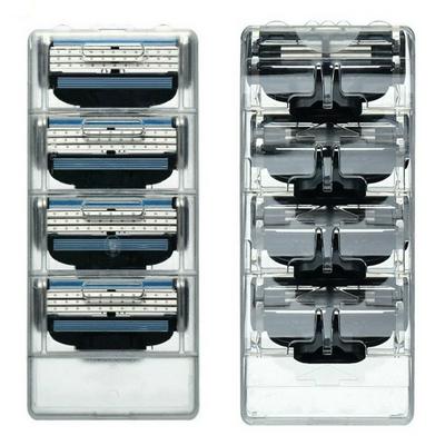 4pcs Imported 3-Layer Manual Razor Blade Replacement Blades Handle Safety Head Cassettes Razor For Men Shaving 