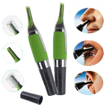 Multi-Functional Personal Electric Built In LED Light Face Care Eyebrow Ear Nose Hair Trimmer Shaver 