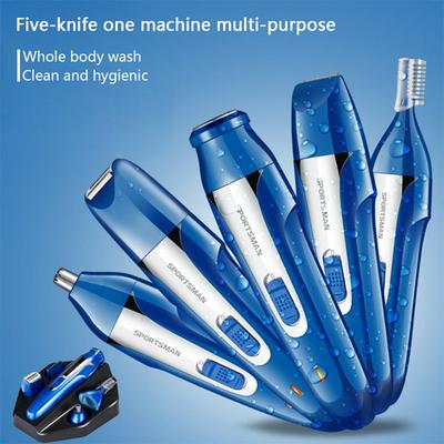 5 in 1 Eletric Hair Trimmer USB-Powered Cordless Shaver for Beard Nose Hair Ear Hair Eyebrow