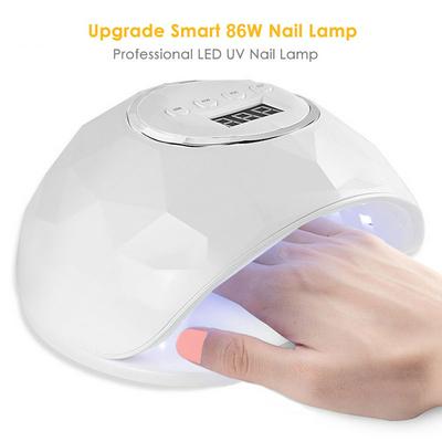 86W 39pcs Smart Sensing LEDs UV LED Nail Dryer Nail Lamp with Sensor LCD Display for Curing UV Gel Nail Polish 