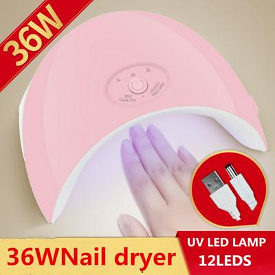 36W USB Charging UV LED Inductive Intelligence Nail Lamp Nail Dryer for All Gels Polish Manicure Tools