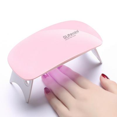 SUNmini Mouse Shaped Portable Mini 6W Home Use 6 LED UV Bead USB Quick-Drying Phototherapy Lamp Gel Nail Polish Dryer 