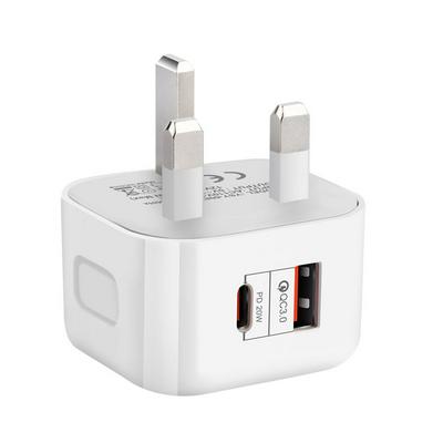 YSY-6087 20W PD + QC 3.0 Dual Ports Travel Charger Power Adapter