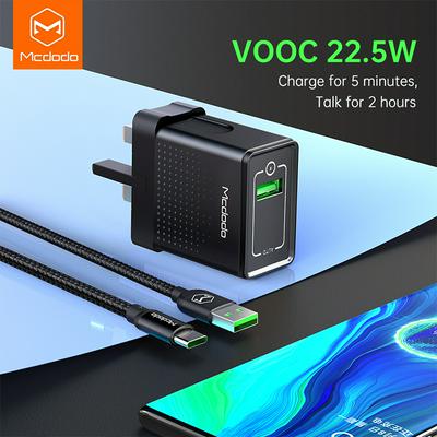 Mcdodo 22.5W Flash Charger Oppo Vooc 5V/4A Huawei 5A super Charger Samsung xiaomi Iphone cases Fast Charger+ Type-C usb cable