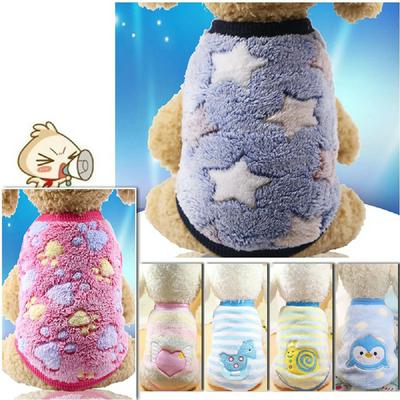 Winter Warm Cartoon Pet Clothes for Small Cats Dogs Soft Fleece Cat Dog Coat Jacket Puppy Clothing Outfits Chihuahua Pet Clothes