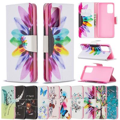 Explosive Style Color Painted Side Flip Scratch Resistant PU Leather Wallet Phone Case with Stand for Samsung Galaxy A72 5G