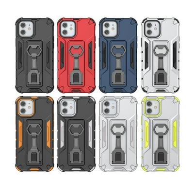 Peacock Style PC + TPU Protective Case with Bottle Opener For iPhone 12 