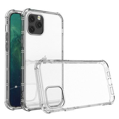 For iPhone 12 /12 Pro  Straight Edge Dual Bone-bits Shockproof TPU Clear Case