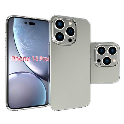 For iPhone 14 Pro Transparent TPU Shockproof Scratch Resistant Back Cover Phone Case