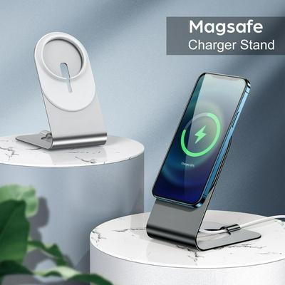Telephone charger Holder Aluminium ball For Iphone 12Mini 12 Pro Max Rotation Magnetic wireless Fast Charging Stand
