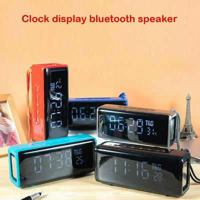 TG174 Bluetooth Speaker Wireless Column Loudspeaker Sound System Desktop Alarm Clock Function Subwoofer Music Center with TF FM