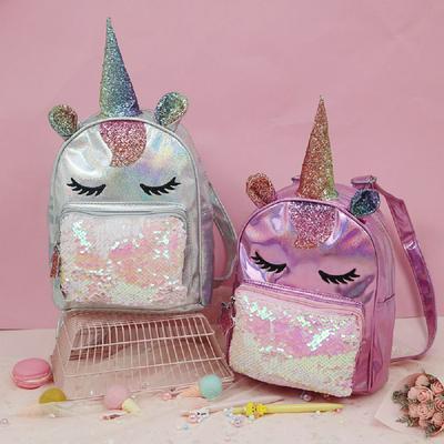 Laser Mermaid Sequin Backpack Unicorn Student Children's Schoolbag