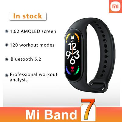Xiaomi Mi Band 7 Smart Armband Smart 1.62 "Amoled Bluetooth 5.2 Met 120 Workout Modi Professionele Workout Analyze Smart band