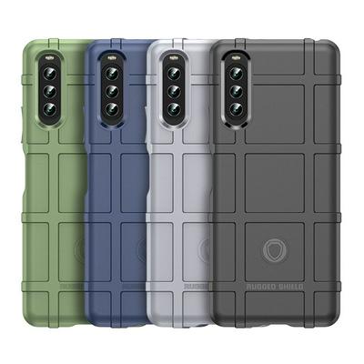 For Sony Xperia 10 IV Rugged Shield Detachable Shockproof Frosted All-Inclusive Flexible TPU Cover Case