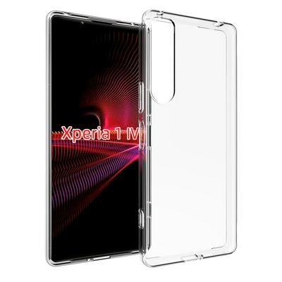 For Sony Xperia 1 IV Transparent TPU Shockproof Scratch Resistant Back Cover Phone Case