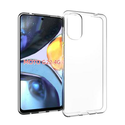For Motorola Moto G22 4G Transparent TPU Shockproof Scratch Resistant Back Cover Phone Case
