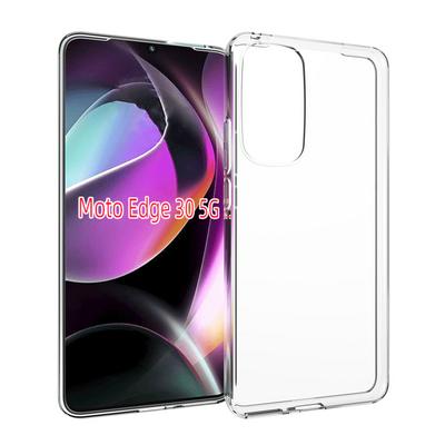 For Motorola Edge 30 5G Transparent TPU Shockproof Scratch Resistant Back Cover Phone Case