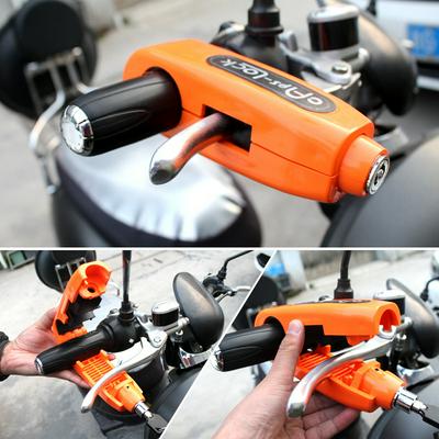 Universal Motorcycle Scooter Handlebar Grip Lock Upgraded Light Weight Anti Theft Security Lock 