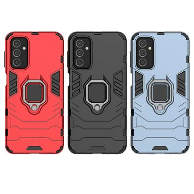 For Samsung Galaxy M23/F23 Black Panther 2 in 1 Detachable Magnetic Attraction Shockproof with Stand Hard PC + Soft TPU Back Cover Case