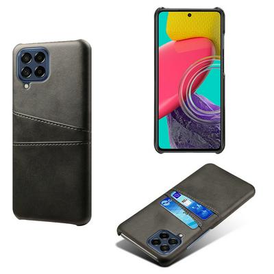 For Samsung Galaxy M53 5G Extra Thinness Premium Cowhide Leather Vintage Shockproof Hard PC Back Cover Case