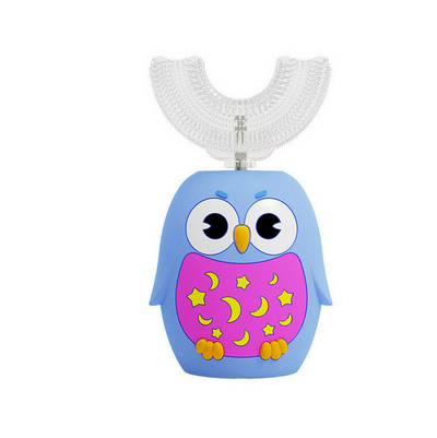 Children's Electric Toothbrush Cartoon Owl U-shaped Toothbrushs for Kids