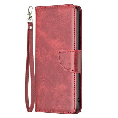 For Motorola Moto G22 Solid Color Sheep Pattern Scratch Resistant Wallet Leather Case