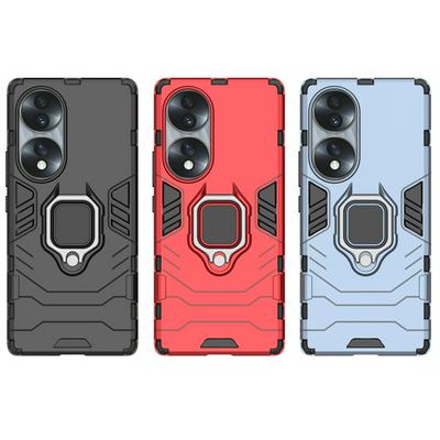 For Honor 70 Black Panther 2 in 1 Detachable Magnetic Attraction Shockproof with Stand Hard PC + Soft TPU Back Cover Case