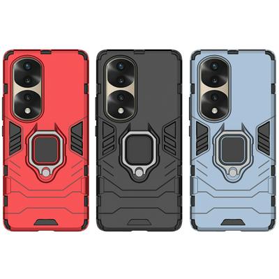 For Honor 70 Pro Black Panther 2 in 1 Detachable Magnetic Attraction Shockproof with Stand Hard PC + Soft TPU Back Cover Case