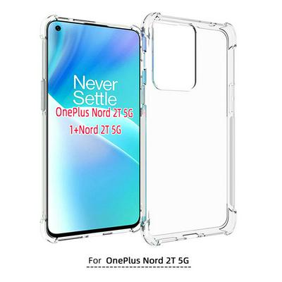 Anti-Fingerprint Non-Slip Waterproof Four Corners Shockproof Transparent Soft TPU Back Cover Protective Case for OnePlus Nord 2T 5G