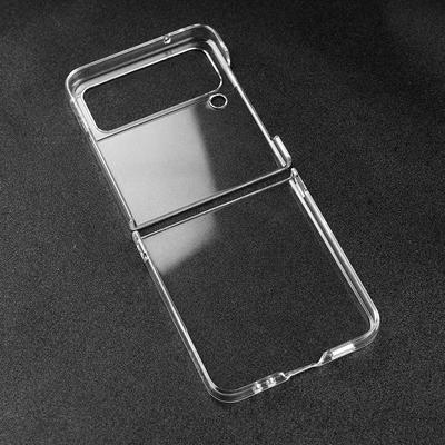 For Samsung Galaxy Z Flip4 Acrylic Transparent Anti-Scratch Hard PC Back Cover Phone Case