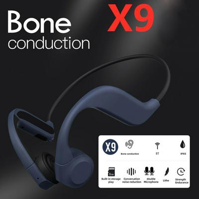 X9 Bone Conduction Headphones Bluetooth IPX5 Waterproof Headset Built-in 8GB Memory Dual Mic Noise Reduction For Sports Riding