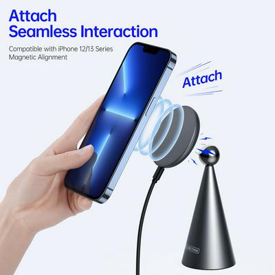 DUZZONA W3 3 in 1 Magnetic Wireless Charger Rotating Car Phone Holder