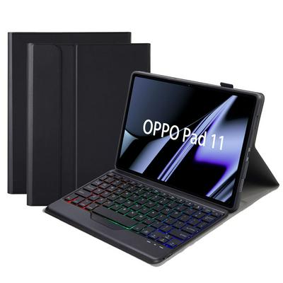 Op11-BS for oppo pad 11 inch TPU shell sheep fine grain tricolor backlit Bluetooth keyboard leather case