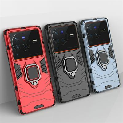 For Vivo X80 Pro Black Panther 2 in 1 Detachable Magnetic Attraction Shockproof with Stand Hard PC + Soft TPU Back Cover Case